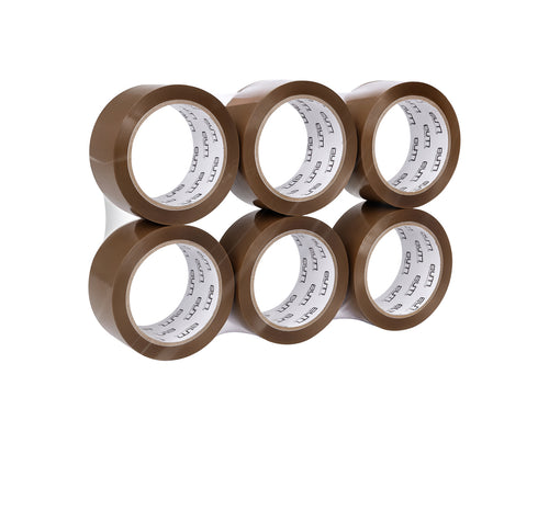 Klebeband Braun 36 Rollen im Karton, leise abrollend