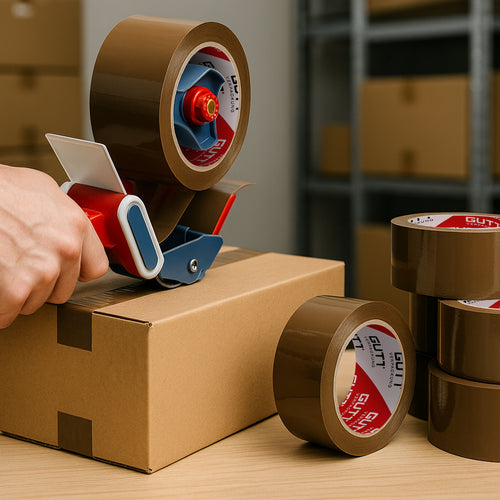 Klebeband Braun 36 Rollen im Karton, leise abrollend